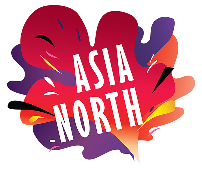 Asian North Festival's brand image (A colorful illustration of a lotus flower)