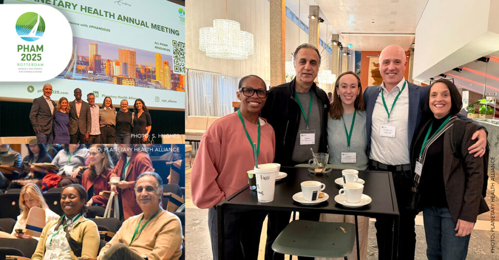 Baltimore city delegation members and faculty/staff from Johns Hopkins Institute for Planetary Health at PHAM conference in Rotterdam in October 2025