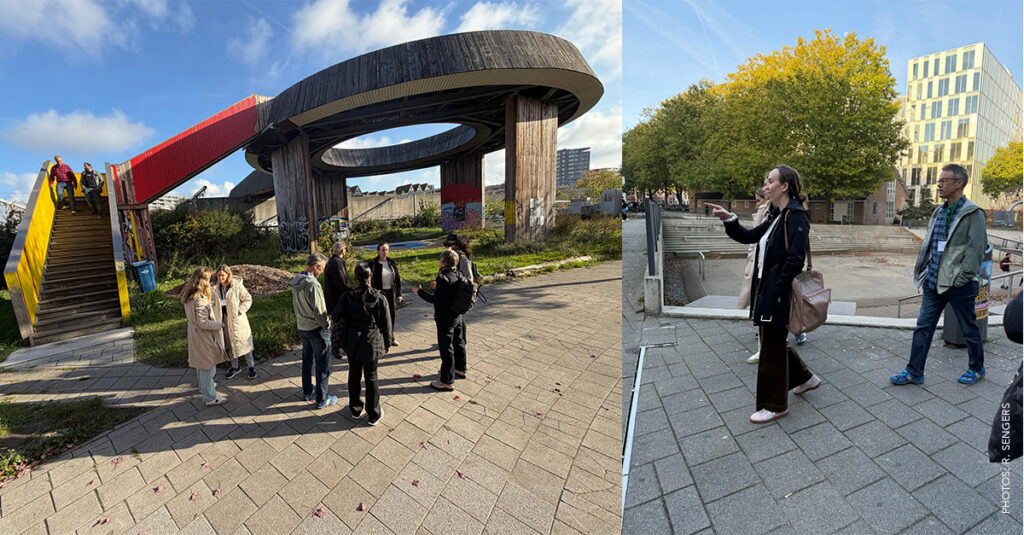 Tour of climate resilience projects and community-driven initiatives in Rotterdam with Floor van Ditzhuyzen from Urban Guides Rotterdam (October 2025)