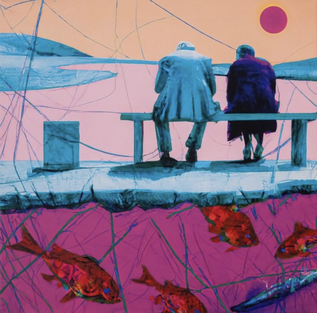 Example of artwork from the "We Know Who They Are: Artworks and Narrative From the Invasion of Ukraine" exhibition on view at The Peale museum in 2026. Photo courtesy of The Peale museum.