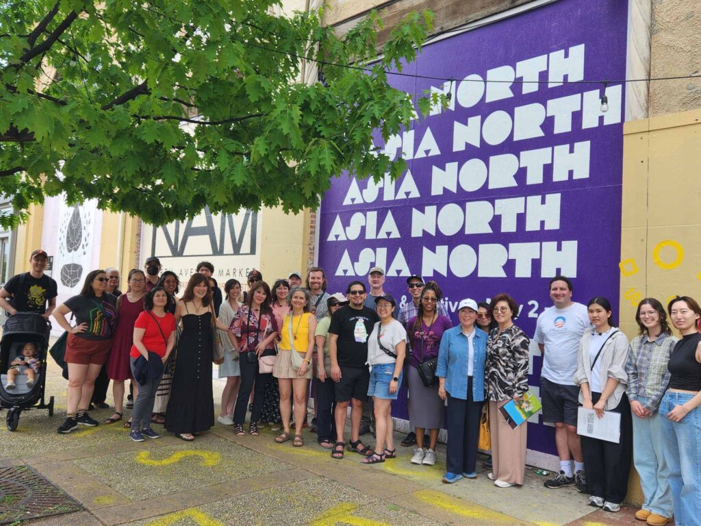 Walking tour of historic Koreatown landmarks in Baltimore, organized by Baltimore-Changwon Sister City Committee during the 2025 Asia North festival.